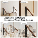 Folding Wall-Mounted Clothes Drying Rack – Stretchable Invisible Balcony Airer (No-Drill Aluminium Hanging Pole)