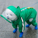 Cute Bear Dog Raincoat – Waterproof Hooded Rain Jacket for Puppies