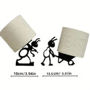 Cute Animal Toilet Paper Holder – Minimalist Bathroom Tissue Hanger & Practical Paper Roll Organiser