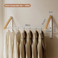 Folding Wall-Mounted Clothes Drying Rack – Stretchable Invisible Balcony Airer (No-Drill Aluminium Hanging Pole)