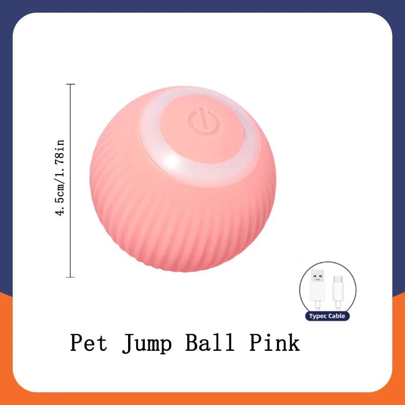 Smart Interactive Jumping Ball for Dogs & Cats | USB Rechargeable Automatic Moving Toy | Anti-Stress Pet Play Ball