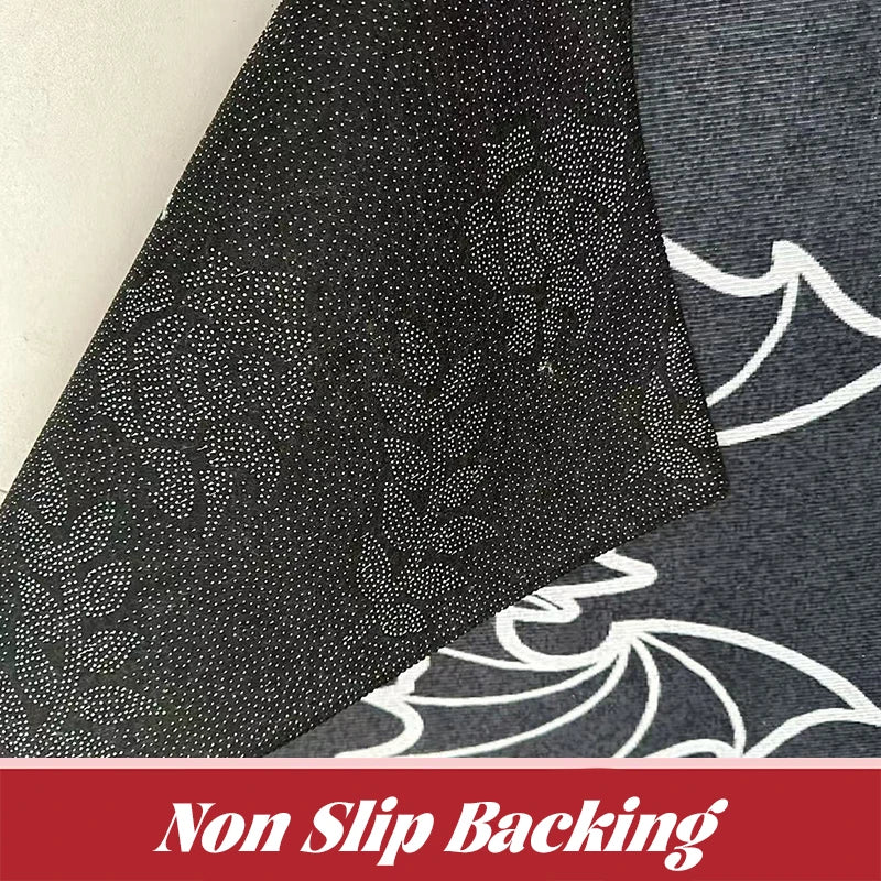 Christmas Door Mat | Santa Claus & Gingerbread Design | Red Holiday Welcome Mat for Indoor & Outdoor Use