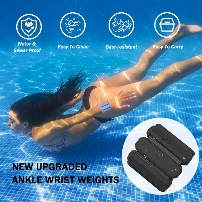 Adjustable Wrist & Ankle Weights Set | Wearable Silicone Weight Bracelets for Fitness, Yoga & Cardio Workouts