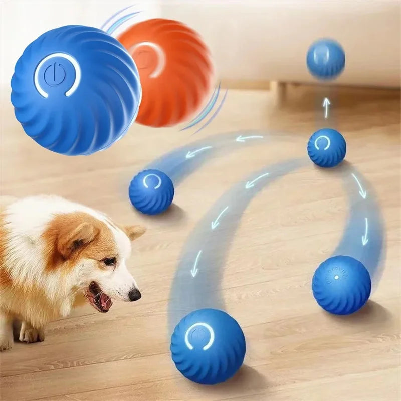 Smart Interactive Jumping Ball for Dogs & Cats | USB Rechargeable Automatic Moving Toy | Anti-Stress Pet Play Ball