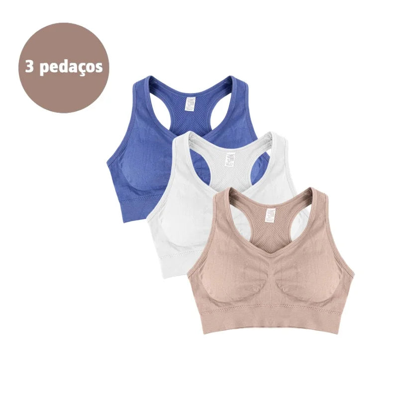 Sutiã Push-Up Sem Aro com Bojo 3/4 – Conforto e Modelagem Natural
