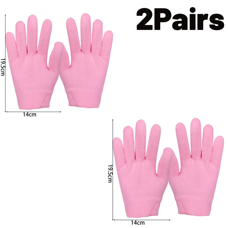 Reusable Silicone Moisturizing Mask Socks & Gloves – Exfoliating, Anti-Crack, and Hydrating Foot and Hand Care Tool