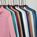 Women’s Equestrian Long Sleeve Base Layer – Soft Riding T-Shirt in Burgundy for Training & Shows