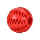 Interactive Rubber Dog Toy Ball – Chew & Treat Dispenser for Dental Cleaning and Play
