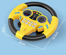 Brilliant flying simulation toys children's early education co-pilots steering wheel toys with vocals
