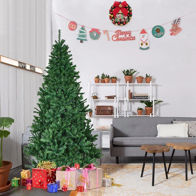 Artificial Christmas Tree with Metal Stand | PVC Foldable Xmas Tree | 90–240cm Home & Party Decoration