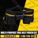 STANLEY Multi-Purpose Tool Belt Pouch Set – Electrician and Home Repair Organiser (1-96-178-23)