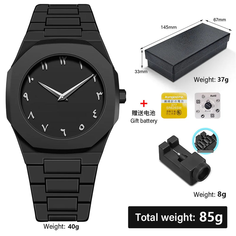 Minimalist Quartz Watch for Men – Lightweight Waterproof Sports & Business Wristwatch
