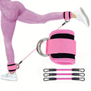 5-Piece Kickboxing Leg Resistance Training Set – Bounce Strength Bands with Ankle Buckles for Running & Martial Arts