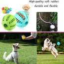 Interactive Rubber Dog Toy Ball – Chew & Treat Dispenser for Dental Cleaning and Play