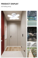 E27 Foldable Fan-Shaped LED Bulb – 360° Super Bright Ceiling Light (6500K)