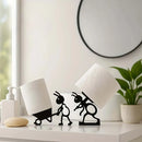 Cute Animal Toilet Paper Holder – Minimalist Bathroom Tissue Hanger & Practical Paper Roll Organiser