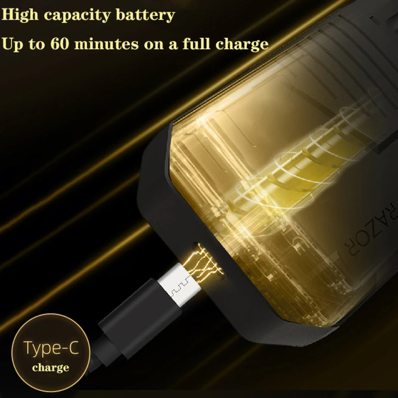 VGR V-375 Professional Foil Shaver – Rechargeable Electric Razor & Beard Trimmer for Men