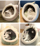 Cosy Deep Sleep Cat Bed – Foldable, Washable & Adorably Designed Hideaway Cave 🐾