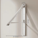 Folding Wall-Mounted Clothes Drying Rack – Stretchable Invisible Balcony Airer (No-Drill Aluminium Hanging Pole)