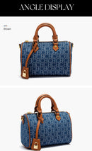 Women’s Cowboy Splicing Shoulder Bag – 2025 Pillow-Style Casual Party Handbag