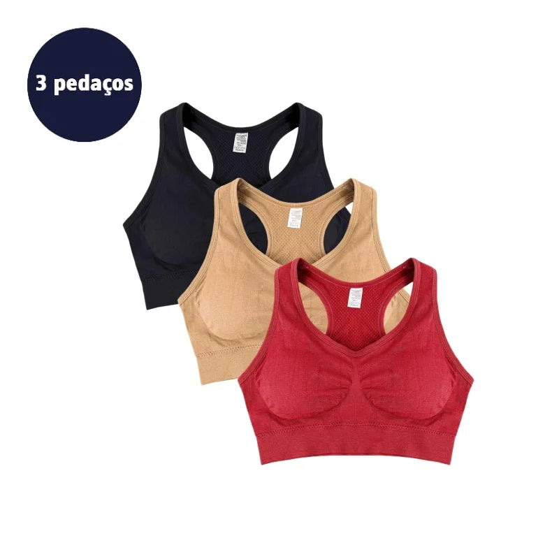 Sutiã Push-Up Sem Aro com Bojo 3/4 – Conforto e Modelagem Natural