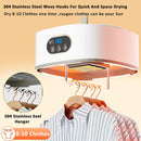 Portable Electric Clothes Dryer – Folding Laundry Dryer with UV Sterilisation, Remote Control & Timer