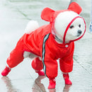 Cute Bear Dog Raincoat – Waterproof Hooded Rain Jacket for Puppies