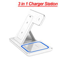Foldable 3-in-1 Wireless Charging Station – Fast Charger Stand for iPhone, Apple Watch & AirPods (Type-C)