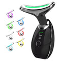 7-Colour LED Face & Neck Beauty Device – EMS Lifting, Warm Heat & Vibration Massage for Firming and Wrinkle Care