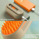 3-in-1 Electric Pet Steam Brush – Grooming, Massage & Cleaning Tool for Cats and Dogs