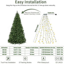 LED Waterfall Christmas Tree Top Lights – 1.5M/2M/3M Ring String Decoration