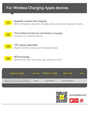 Baseus Swan 3-in-1 Magnetic Wireless Charger Stand | 20 W Fast Charging Station for iPhone 15/14 Pro, AirPods & Apple Watch