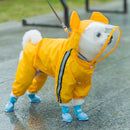 Cute Bear Dog Raincoat – Waterproof Hooded Rain Jacket for Puppies