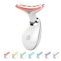 7-Colour LED Face & Neck Beauty Device – EMS Lifting, Warm Heat & Vibration Massage for Firming and Wrinkle Care