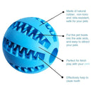 Interactive Rubber Dog Toy Ball – Chew & Treat Dispenser for Dental Cleaning and Play