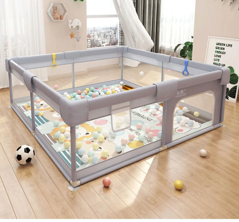 Baby Safety Playpen – Foldable Protective Fence & Ball Pool Playground for Newborns and Kids