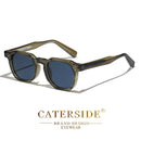 CATERSIDE Punk Style Men’s Sunglasses | Small Square Frame UV400 Shades | Trendy Outdoor Fashion Eyewear