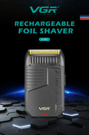 VGR V-375 Professional Foil Shaver – Rechargeable Electric Razor & Beard Trimmer for Men