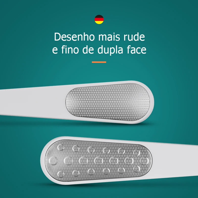 Lixa de Pé Profissional MR.GREEN MR-2208 – Dupla Face Inox, Remove Calos com Facilidade