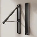 Folding Wall-Mounted Clothes Drying Rack – Stretchable Invisible Balcony Airer (No-Drill Aluminium Hanging Pole)