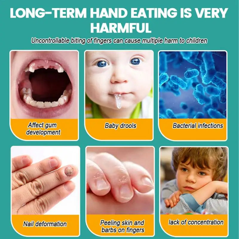 10ml Bitter Nail Water – Natural Anti-Biting Polish for Kids, Teens & Newborns | Nail Care & Thumb-Sucking Treatment 💧