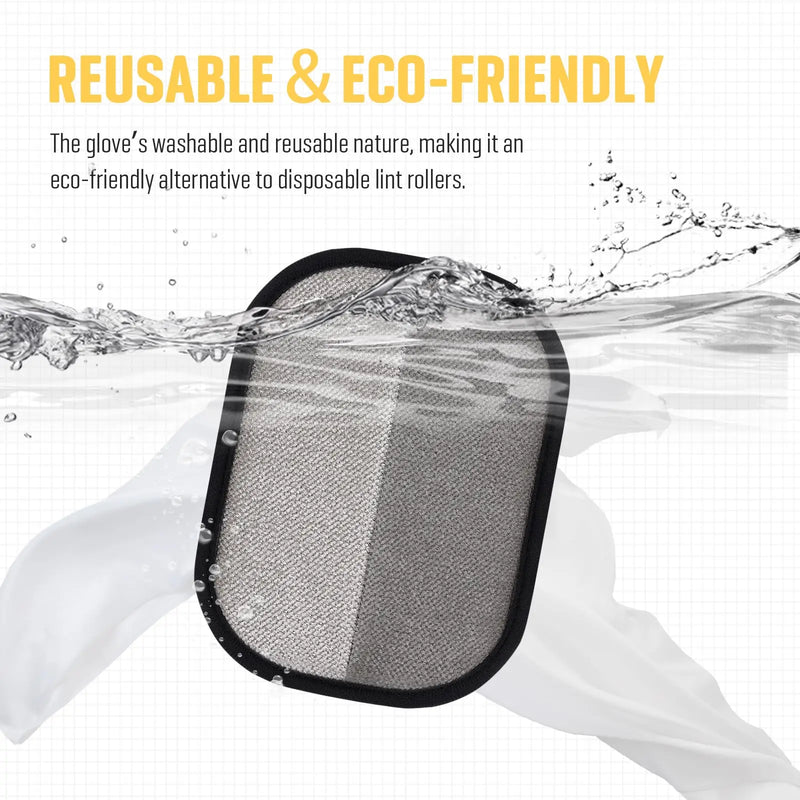 Electrostatic Pet Hair Removal Glove | Reusable Cat & Dog Grooming Tool for Furniture, Carpet & Car Seats