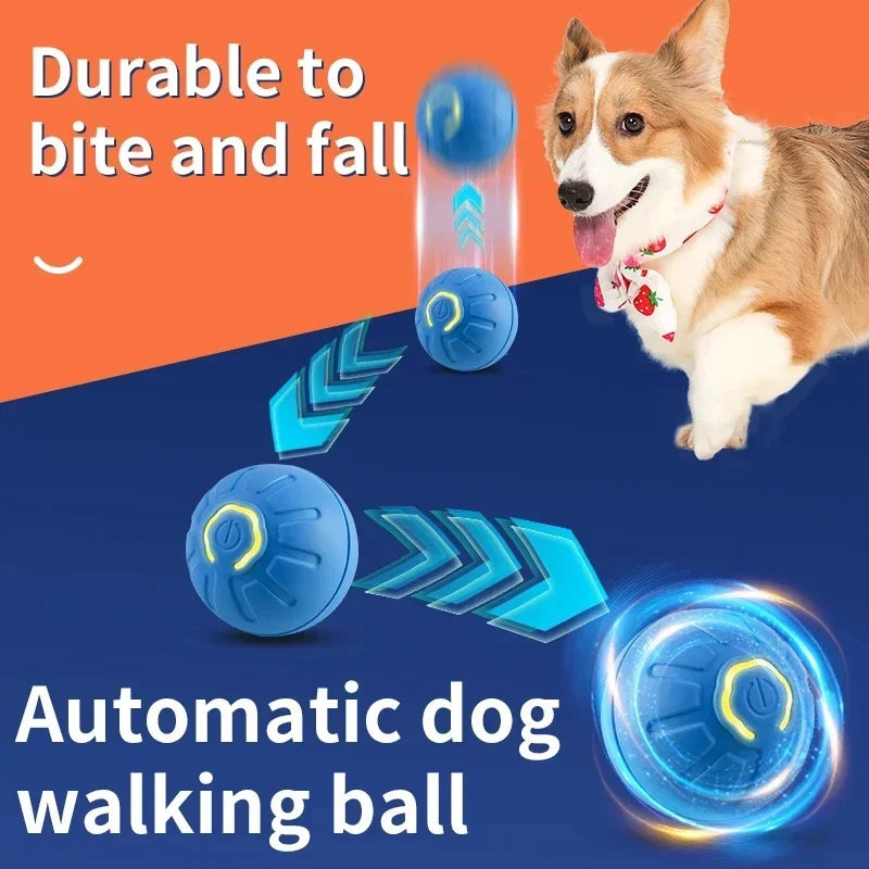 Smart Interactive Jumping Ball for Dogs & Cats | USB Rechargeable Automatic Moving Toy | Anti-Stress Pet Play Ball
