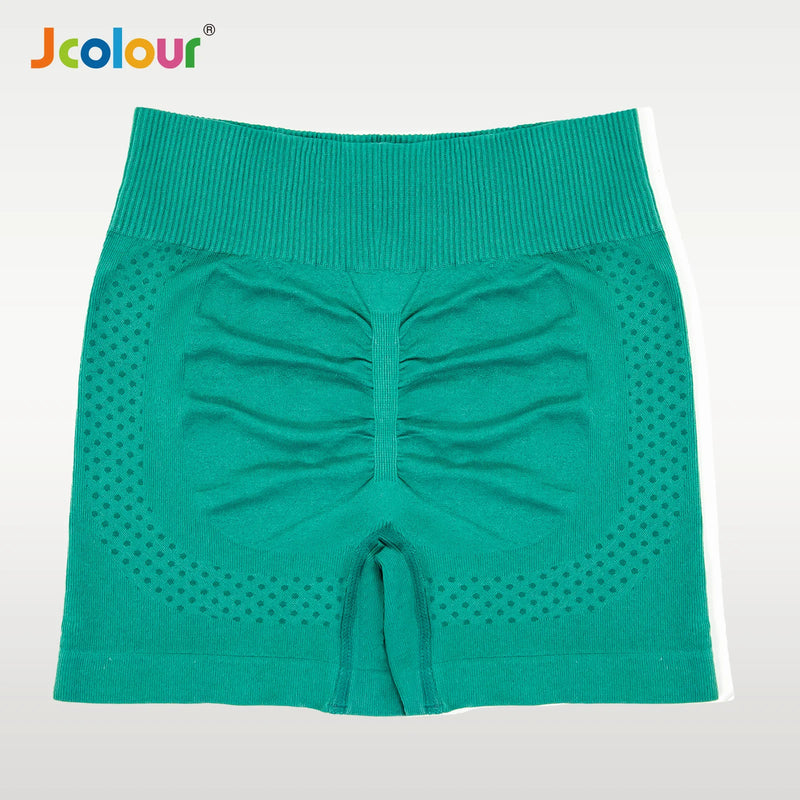 Frete grátis Jcolour Conjunto de Top e Shorts Esportivo Feminino, Respirável e de Secagem Rápida para Yoga e Corrida
