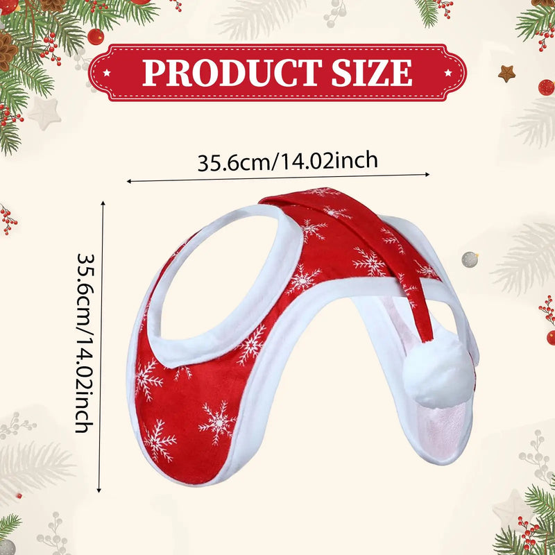 Christmas Horse Hat – Festive Santa Cap for Equestrian Holiday Fun