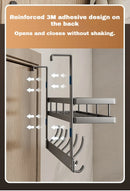 Easy-Install Over-The-Door Storage Rack – 6 Hook Metal Organiser