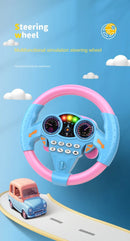 Brilliant flying simulation toys children's early education co-pilots steering wheel toys with vocals