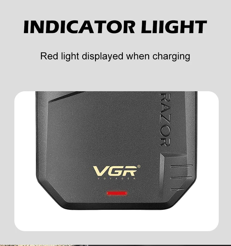 VGR V-375 Professional Foil Shaver – Rechargeable Electric Razor & Beard Trimmer for Men