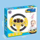 Brilliant flying simulation toys children's early education co-pilots steering wheel toys with vocals