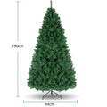 Artificial Christmas Tree with Metal Stand | PVC Foldable Xmas Tree | 90–240cm Home & Party Decoration